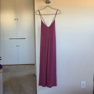 Magenta criss cross back Aritzia dress